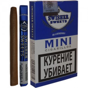 Сигариллы Swisher Sweets Blueberry Mini Cigarillos (6 шт.)