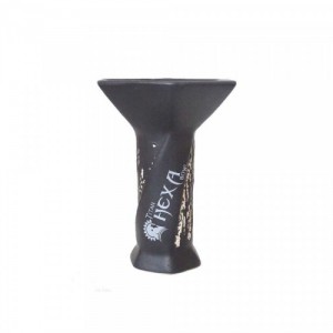 Чашка для кальяна Hexa Bowl - Black, serie: Rise