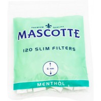 Фильтры сигаретные MASCOTTE Slim Filters Menthol 6mm 120 шт.