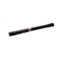 Мундштук для сигарет Swarovski "Россыпь розовая" 721321 L/S черный, эбонит