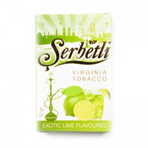 Кальянный табак Serbetli Exotic Lime Flavoured, 50гр.