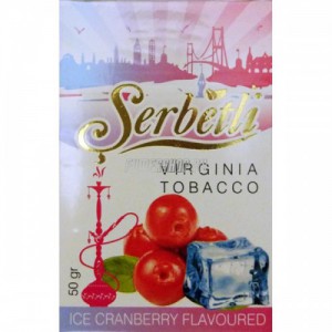 Кальянный табак Serbetli ice cranberry, 50гр.