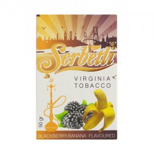 Кальянный табак Serbetli Blackberry-Banana Flavoured, 50гр.
