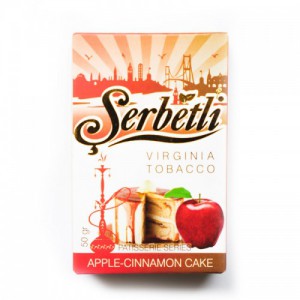 Кальянный табак Serbetli Apple Cinnamon Cake Flavoured, 50гр.