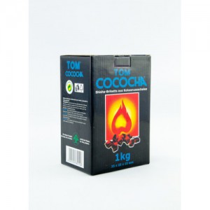 Уголь натуральный кокосовый Tom Cococha Blue 1кг120шт
