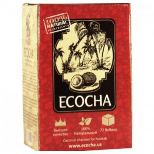 Уголь для кальяна Ecocha кокосовый 72 кубика