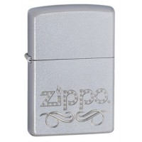 Зажигалка Zippo 24335 Zippo Scroll Satin Chrome