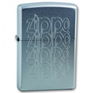 Зажигалка Zippo 205 Zippo Logo Satin Chrome