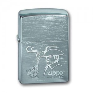 Зажигалка Zippo 200 Cowboy Brushed Chrome